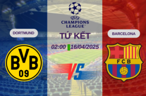 Nhận định trận đấu Dortmund vs Barcelona lúc 02:00 ngày 16/04