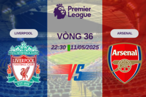 Nhận định trận đấu Liverpool vs Arsenal lúc 22:30 ngày 11/05